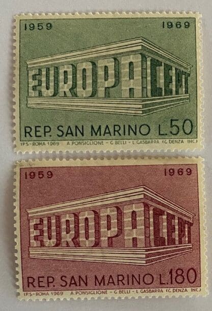 San Marino Scott # 701-702 Mint Hinged