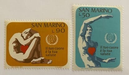 San Marino Scott # 787-788 Mint Hinged