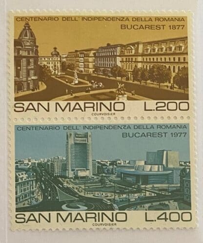 San Marino Scott # 909-910a Mint Hinged