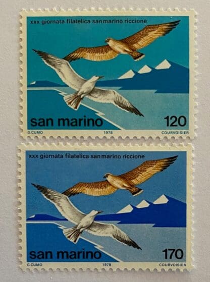 San Marino Scott # 929-930 Mint Hinged