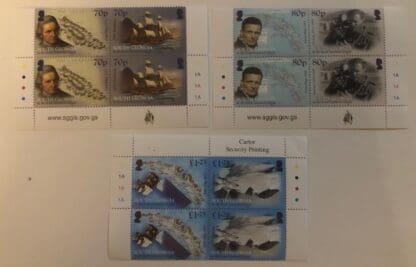 South Georgia Scott # 580-582 Mint Never Hinged Plate Blocks