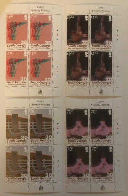 South Georgia Scott # 599-602 Mint Never Hinged Plate Blocks