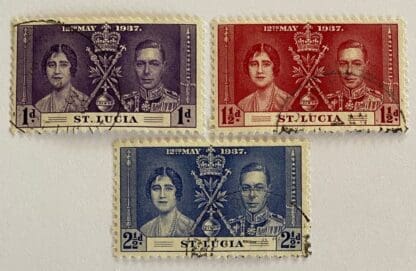 St. Lucia Scott # 107-109 Used