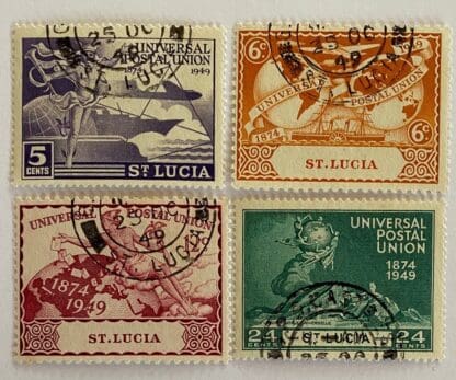 St. Lucia Scott # 131-134 Used