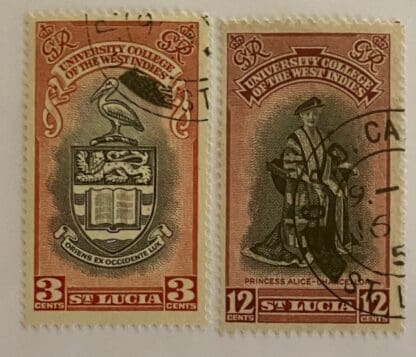 St. Lucia Scott # 149-150 Used