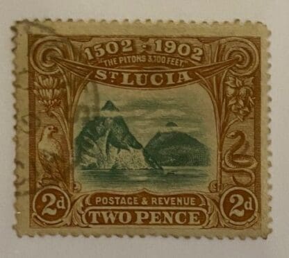 St. Lucia Scott # 49 Used