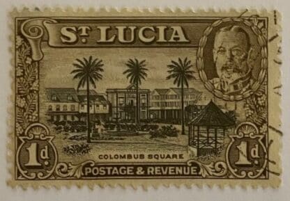 St. Lucia Scott # 96a Used