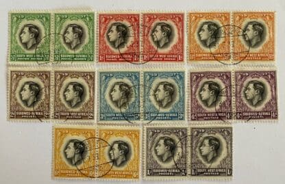 South West Africa Scott # 125-132 Used