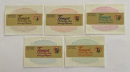 Tonga Scott # 337-341 Mint Never Hinged