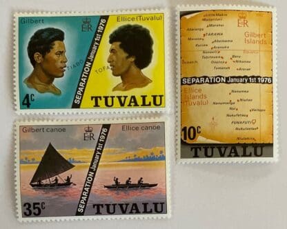 Tuvalu Scott #16-18 Mint Never Hinged