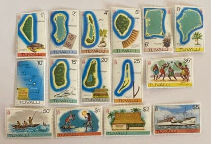 Tuvalu Scott #23-37 Mint Never Hinged