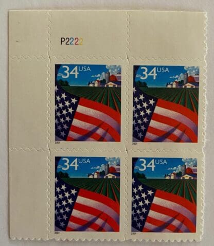 Scott # 3470 Mint Never Hinged Plate Block