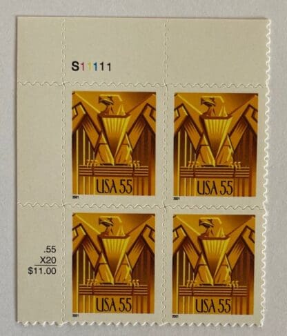 Scott # 3471 Mint Never Hinged Plate Block