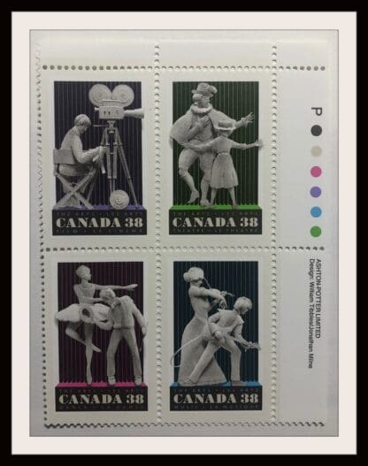 Canada Scott # 1252-1255a Mint Never Hinged Plate Block