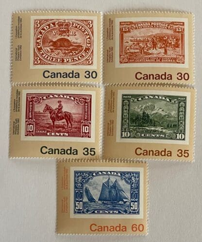 Canada Scott # 909-913 Mint Never Hinged Single Set