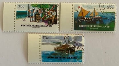 Cocos Keeling Islands Scott #111-113 Used