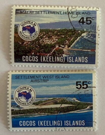 Cocos Keelings Scott # 119-120 Used