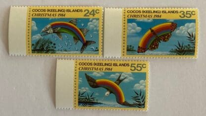 Cocos Keelings Scott # 122-124 Mint Never Hinged