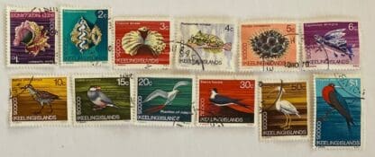 Cocos Keeling Islands Scott # 8-19 Used