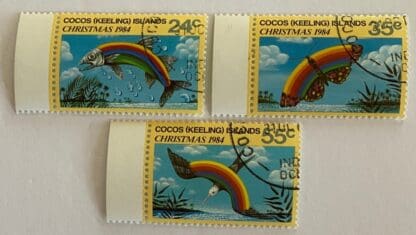 Cocos Keelings Scott # 122-124 Used