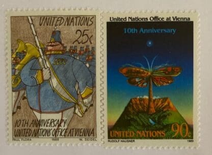 UN Scott # 552-553 Mint Never Hinged