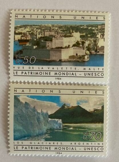 UN Geneva Scott #124-125 Mint Never Hinged