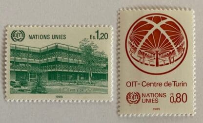 UN Geneva Scott #129-130 Mint Never Hinged