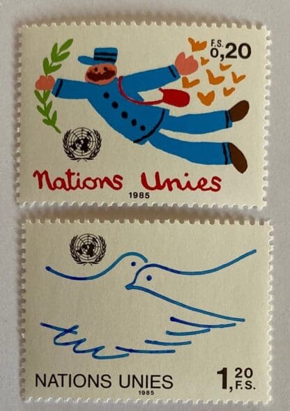 UN Geneva Scott #133-134 Mint Never Hinged