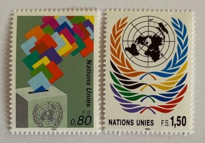 UN Geneva Scott #201-202 Mint Never Hinged