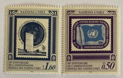 UN Geneva Scott #207-208 Mint Never Hinged