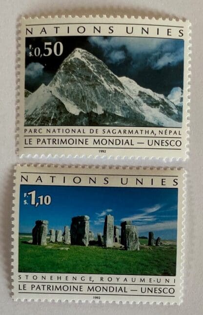 UN Geneva Scott #211-212 Mint Never Hinged