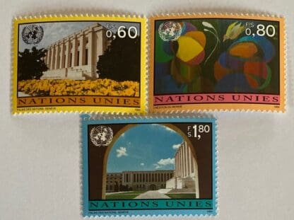 UN Geneva Scott #255-257 Mint Never Hinged