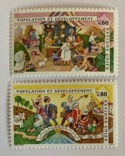 UN Geneva Scott #258-259 Mint Never Hinged