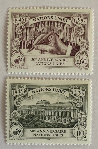 UN Geneva Scott #270-271 Mint Never Hinged