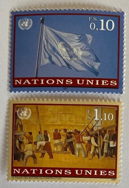 UN Geneva Scott #296-297 Mint Never Hinged