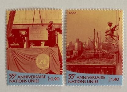 UN Geneva Scott #358-359 Mint Never Hinged