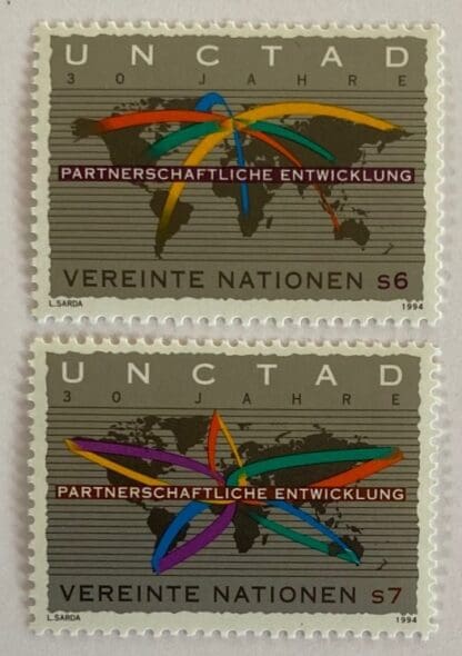 UN Vienna Scott #176-177 Mint Never Hinged