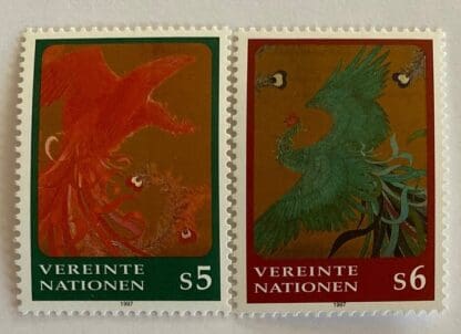 Un Vienna Scott # 212-213 Mint Never Hinged