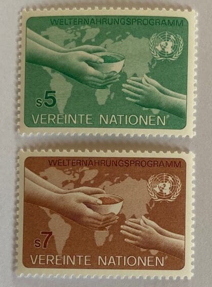 UN Vienna Scott #33-34 Mint Never Hinged