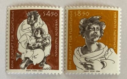 UN Vienna Scott #44-45 Mint Never Hinged