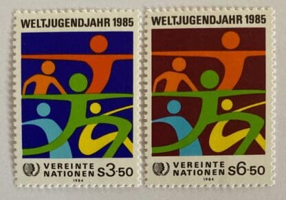 UN Vienna Scott #46-47 Mint Never Hinged