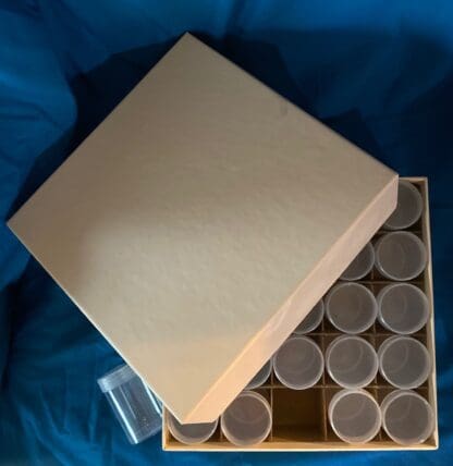 $1.00 Coin Tubes, Storage Box with 25 Round Tubes