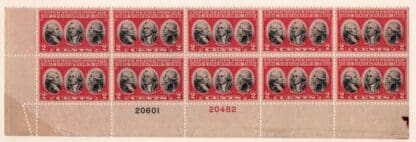 Scott # 703 Mint Never Hinged Plate Block of 10