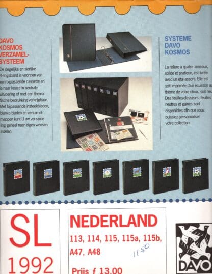 Davo Netherlands 1992 'SL' Supplement