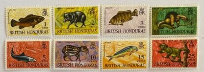 British Honduras Scott # 214-221 Mint Hinged