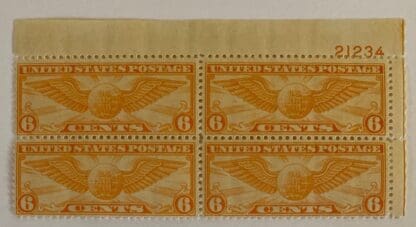 Scott # C19 Mint Never Hinged Plate Block