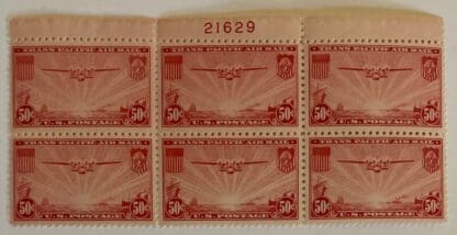 Scott # C22 Mint Never Hinged Plate Block