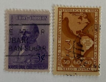 Cuba Scott #392-393 Used