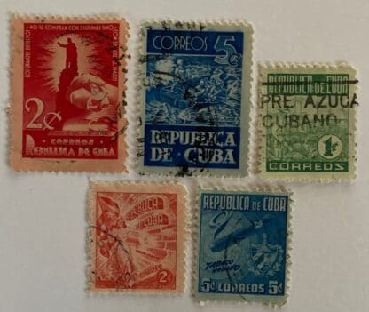 Cuba Scott #418-422 Used