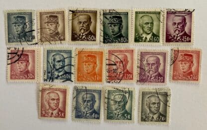 Czechoslovakia Scott # 293-304 Used